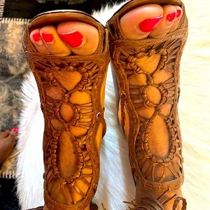 Adorable braided sandals